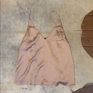 Dusty Rose Satin Tank
